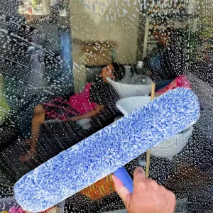 14 Inch Professional Window Squeegee Washer Sleeve Outdoor High Altitude Glass Cleaning Tool Thick Water Scrubbers