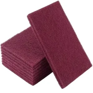 145*225mm Aluminum Oxide Red Green Grey Scouring Pad Washing Raw Material Scouring Pad Aluminum Oxide