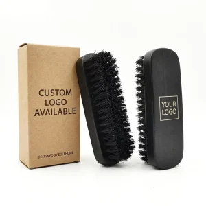 14cm Black Wooden Cleaning Brush with Customizable Logo and Effective Ash Removal