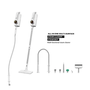 1500W Steam Mop 10 in 1 Multi Accessories Quick 30s Heat 400ml and 2 Level Steamer for Whole house Cleaning