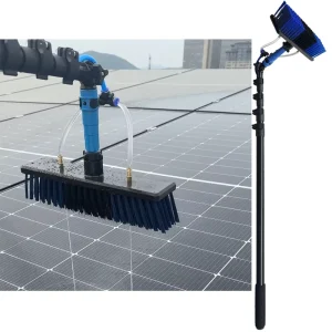 15FT 4.6m Water Fed Window Washing Brush Kit Telescopic Tool for Solar Panel Brush Cleaning