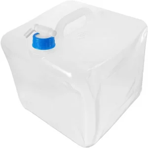15L Food Grade Outdoor Camping Emergency Portable Folding Water Bucket with Tap