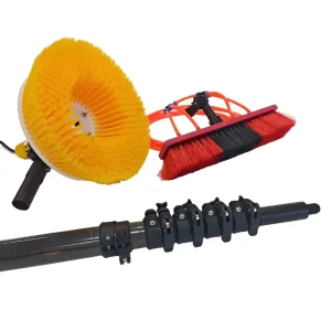 15M 18M Carbon Fiber Telescopic Pole for Palm Oil Harvesting Locking Mechanism Telescopic Cleaning Tools