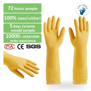 15inches New Design Factory Direct Sale Printed logo Custom Waterproof Car Washing Household Gloves From China