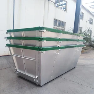 15m3 Heavy Duty Steel Skip Bin Industrial Garbage Waste Container Bins for Australia Waste Disposal