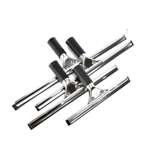 16” Stainless Steel Window Squeegee With Rubber Grip