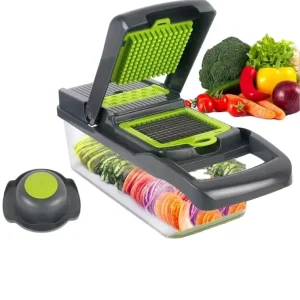 16-in-1 Manual Mandoline Vegetable Cutter Onion Dicer and Slicer