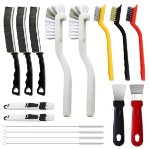 16Pack Gap Window Groove Cleaning Brushes Crevice Clean Brush Tool Set Hard Bristle Scrub Brushes for Deep Cleaning