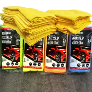16×16 in Microfiber Cloth 36 Pack 200gsm 400gsm Microfibre Car Cleaning Cloth 40×40 Car Drying Polish Microfiber Towel