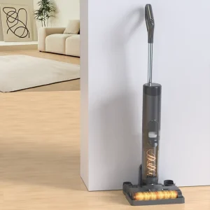 17000PA Electric Upright Wet Dry Handheld Cordless Floor Vacuum Cleaner 90% Water Collect Rate Self Cleaning LED Household