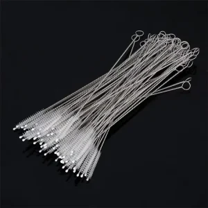 175mm Nylon Cleaning Brush for Reusable 6mm Stainless Steel Drinking Straw PP Material Straw Cleaning Tool