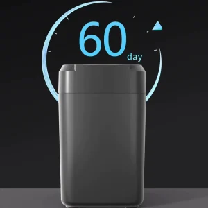 17L Black Smart Sensor Trash Can Automatic Touchless Garbage Bin Indoor Intelligent Waste Bin for Bathroom Restaurant Use
