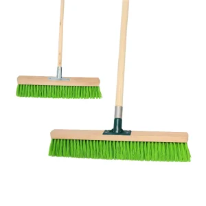18” 24” 36”87 PET Hardwood Outdoor Heavy Duty Industrial Street Garage Contractor Floor Sweep Brush Push Broom Metal Dustpan