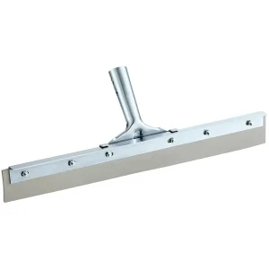 18 Inch Heavy Duty Industrial Metal Floor Squeegee with Non Mark EPDM Rubber Blade Threaded Handle for Epoxy Jobs