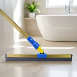 180 Adjustable Floor Squeegee Heavy Duty Water Scraper with Aluminum Handle for Bathroom Tile Garage Kitchen