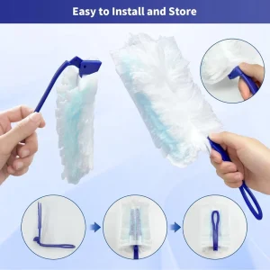180° Duster Refills Compatible with Swiffer Dusters Handle Disposable Heavy Duty Dusters Refills Multi Surface Dusting Brush