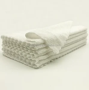 180 GSM 23 X 23 cm Edgeless Semi All Purpose Microfiber Terry Cleaning Cloth for Kitchen Bathroom Car Wash