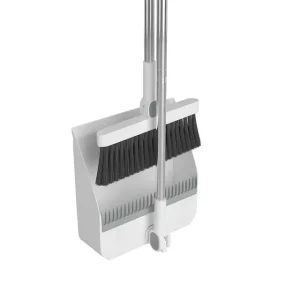 180 Rotating Soft Bristle Filter Comb Snap Together Seamless Fit Soft Rubber Pet Hair Floor Broom and Dustpan Set