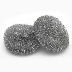 18g*3pcs JINKAI Brand ISO9001 Certified Galvanized Steel Mesh Customizable Size Strong Cleaning Pot Scouring Pad Sponges Stocked