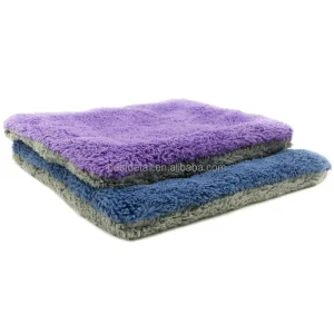 18x18cm 700GSM Soft Plush Dual Sided Microfiber Towel Microfibre Car Cleaning Cloth Pad for Auto Detailing Car Wash