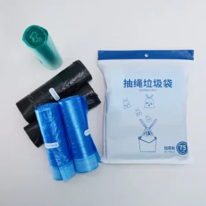 19 X 21 Inches Biodegradable Plastic Trash Bag Roll with Drawstring Small Roll Garbage Bags for Household Use