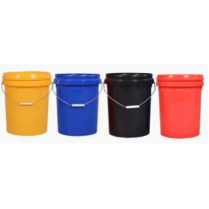 1L 2L 4L 5L 6L 8L 9L 10L 12L 15L 16L 18L 20L 22L 25L 28L 30L Thickened Plastic Round Buckets With Lid and Handle for Chemicals