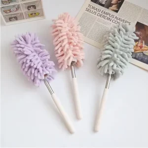 1PC Household Feather Duster Retractable Dust Removal Brush Cleaning Brush Sweeping Dust Adsorption Brush