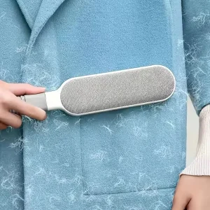 1Pc Multi Functional Reusable Dust Brush Double Sided Pet Hair Remover Bedding Carpet Cleaning Ideal for Living Room Use