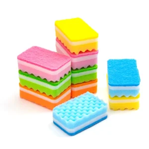 1pc Colored Sponge Kitchen Cleaning Dishwashing Scrub Sponge Pad for the Kitchen