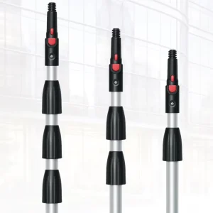 2 & 4 Section Durable Aluminum & Plastic Telescopic Cleaning Tool High Extension Handle for Window Cleaning