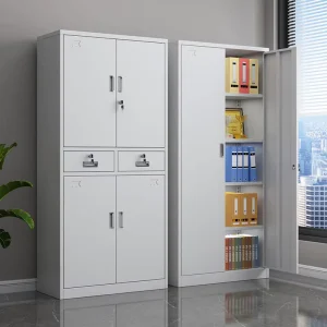 2 4Door Steel Filing Cabinets Steel Adjustable Modern Filing Cabinet Office File Storage Cabinets Lockable Iron Office Cabinet