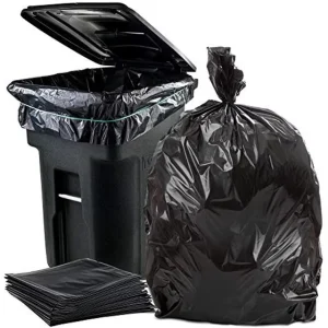 2 Mil Contractor 55 60 Gallon Black Heavy Duty Trash Can Liner Garbage Plastic Bag