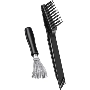 2 Pack Hair Brush Cleaning Tool 2 in 1 Comb Rake and Cleaner for Removing Dust Buildup Mini Brush Accessory for Home