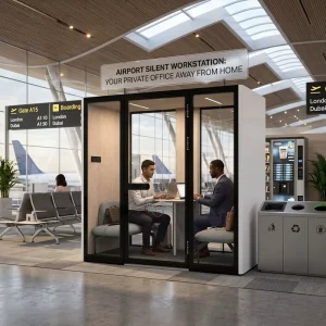 2 Person JORI CP SL B Soundproof Office Pod 30dB ISO 23351 1 Certified Acoustic Booth Ventilation for Face to Face Meetings