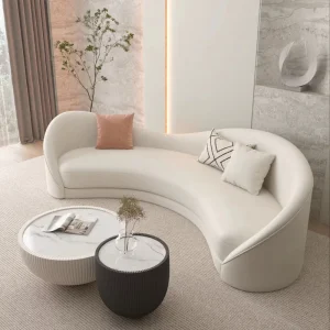 2-Seater Loveseat Sofa Set for Apartment Living Upholstered Couch with Sponge Filling