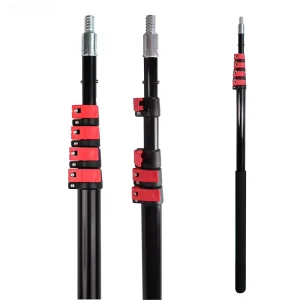 2 in 1 5 Section 6m Aluminum Extension Pole Multifunctional Telescopic Eco Friendly for Garden Cleaning
