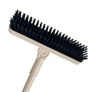 2-in-1 Bathroom Floor Cleaning Brush Adjustable Scrub Brush with Squeegee Dustpan & Broom Combination