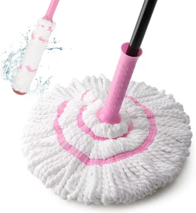 2 in 1 Dehydrated Mop Extendable Handheld Long Microfiber Floor Mop Wet Dry Cleaning Mop for Home