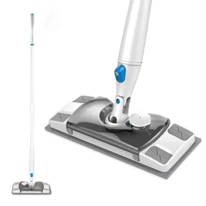2 in 1 Disposable Flat Mop with Spray Non woven Wet and Dry Water Spray Mop Dry Sweeping Cloths Pads for Floor Cleaning