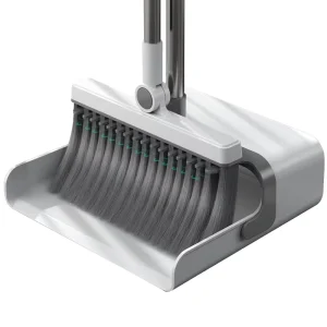 2 in 1 Extendable Broomstick Set PP Bristle Material Broom Dustpan for Office Home Kitchen Lobby Floor Sweeping Mop Use