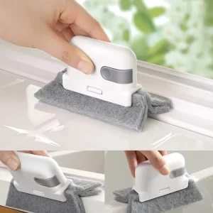 2 in 1 Groove Cleaning Tool Window Groove Cleaning Cloth Windows Slot Cleaning Cleaner Brush Home Accessories Kitchen Gadgets