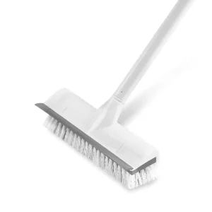 2 in 1 Steel Floor Scrub And Cleaning Brush With 50″ Long Handle Hand Design Style For Toilet Or Bottle Cleaning