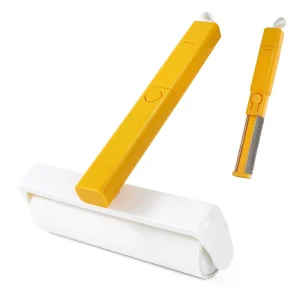 2 in 1 Sticky Lint Rollers Brushes Pet Hair Reusable Lint Rollers for Clothes