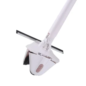 2 in 1 Telescopic 360 Rotatable Adjustable Four Side Wringing Microfiber Lightweight Cleaning Mop Water Squeegee Triangle Mop