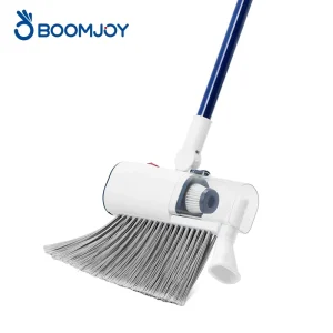2 in 1 Vacuum Broom with Vacuum Cleaner Cordless Electric Magic Broom with 5.5kPa Suction Power and Bagless Dust Cup