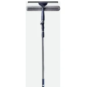 2 in 1 Window Squeegee Scrubber with Telescopic Pole