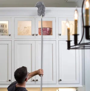 2.4m Flexible Feather Duster with Telescopic Pole for House Cleaning
