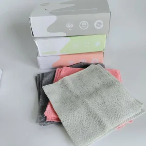 20*20 cm Microfiber Cleaning Cloth for Household 20 Pieces Per Box Plain Extraction Cleaning Tissue for Kitchen Use