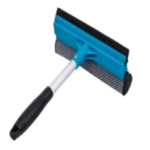 20*25cm Double sided Window Squeegee with Sponge Brush Multifunctional Glass Cleaner Scraper