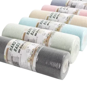 20/30/50/75 Pcs Kitchen Microfiber Cleaning Cloth Roll Tear Away Towels 30x30cm Reusable Washable Cleaning Towel Rolls